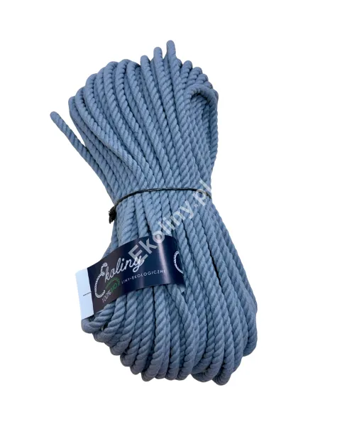 Cuerda de algodón gris 16 mm - 50 metros